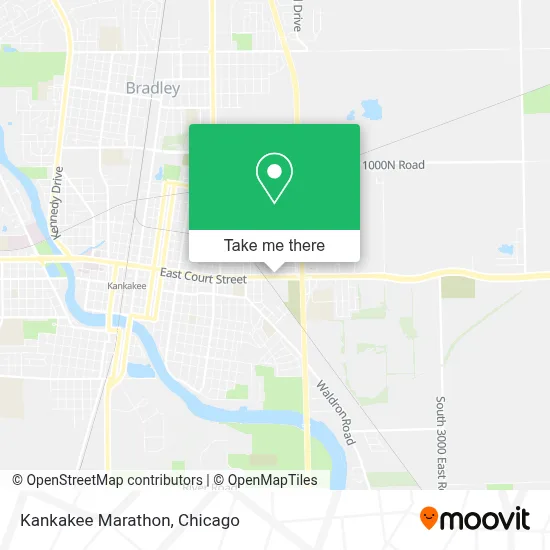 Kankakee Marathon map