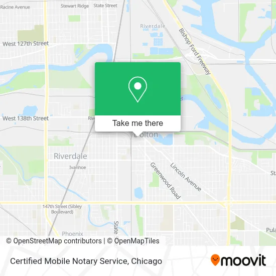 Certified Mobile Notary Service map