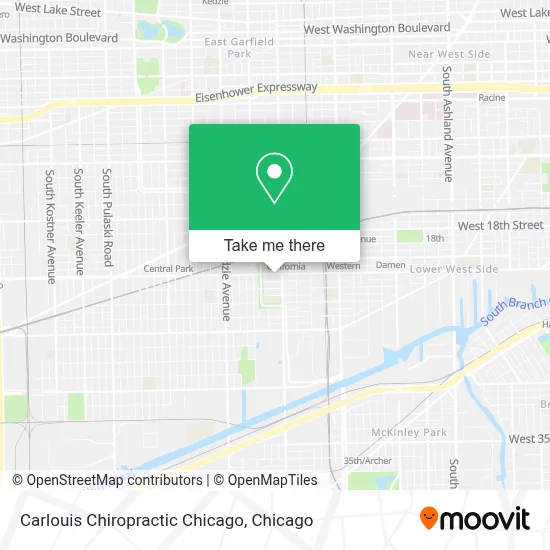 Carlouis Chiropractic Chicago map