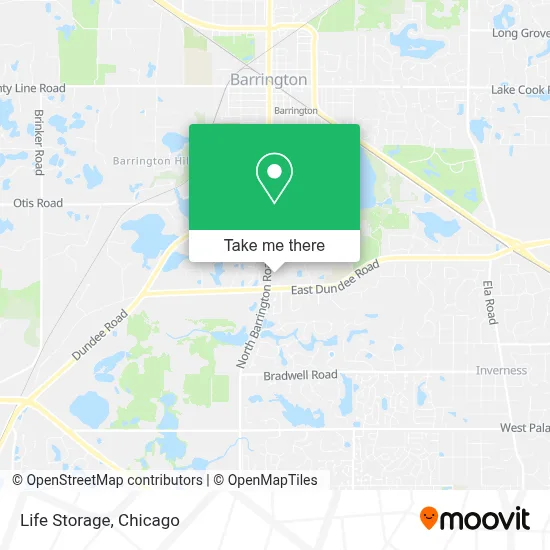 Life Storage map