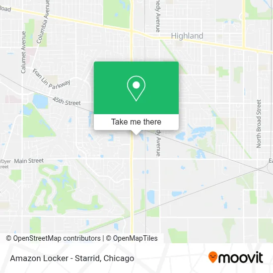 Amazon Locker - Starrid map