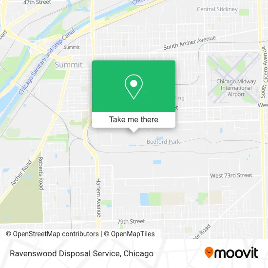 Ravenswood Disposal Service map
