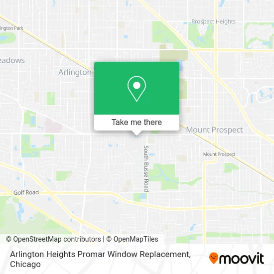 Arlington Heights Promar Window Replacement map