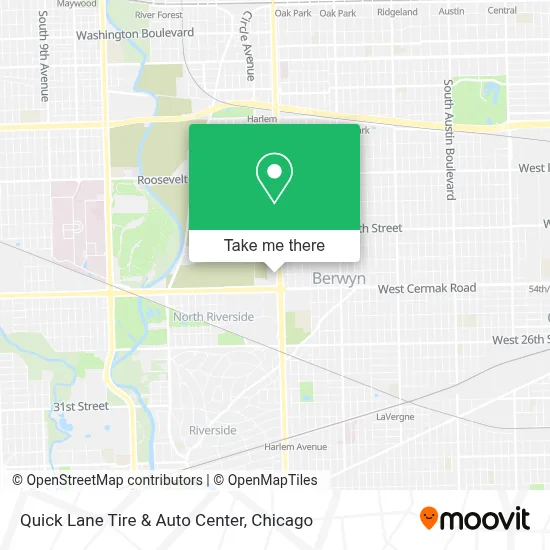 Quick Lane Tire & Auto Center map