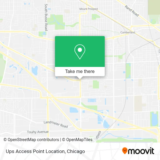 Ups Access Point Location map