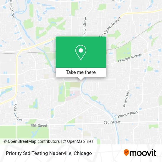 Priority Std Testing Naperville map