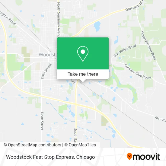 Woodstock Fast Stop Express map