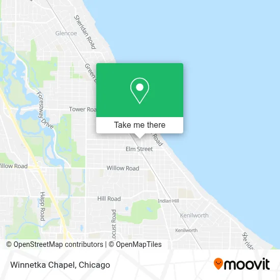 Winnetka Chapel map