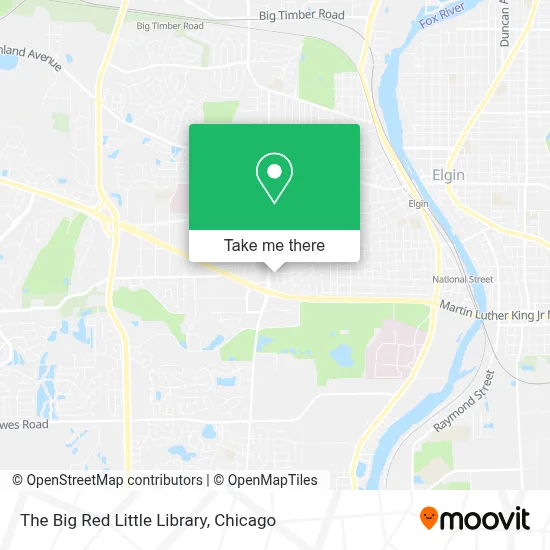 The Big Red Little Library map