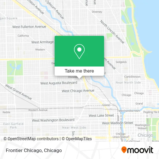 Frontier Chicago map