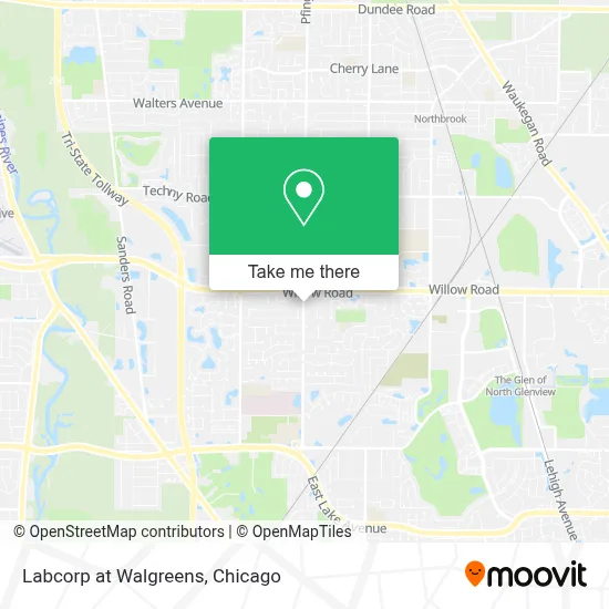 Labcorp at Walgreens map