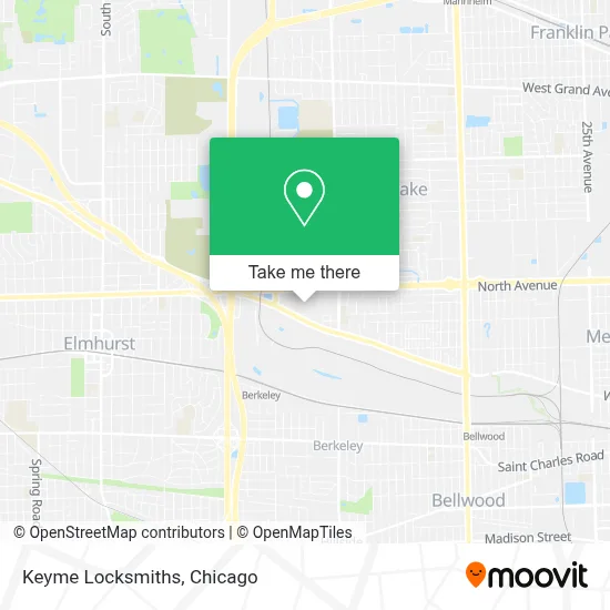 Keyme Locksmiths map