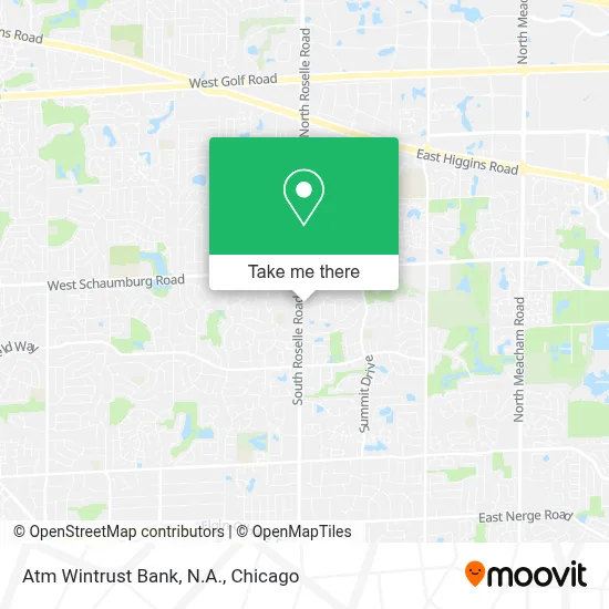 Atm Wintrust Bank, N.A. map