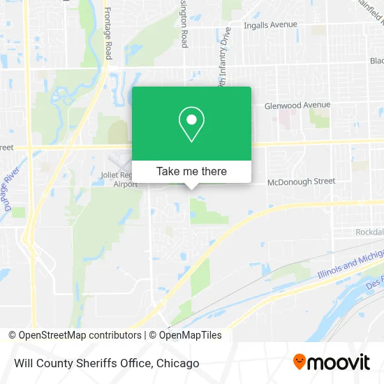 Will County Sheriffs Office map