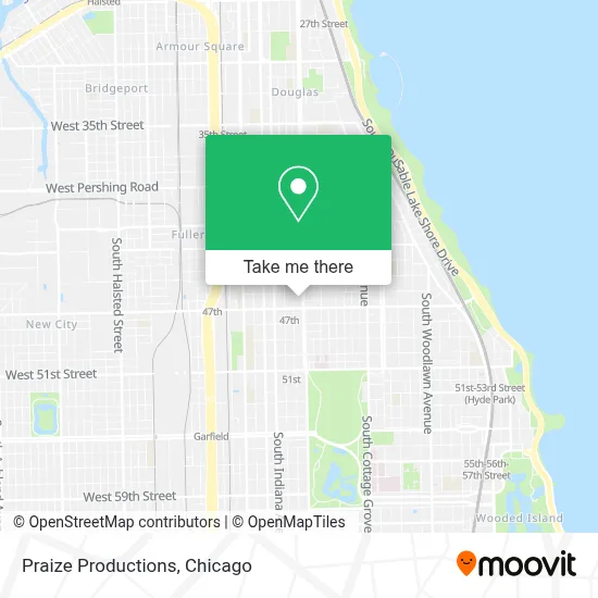 Praize Productions map