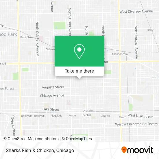 Sharks Fish & Chicken map