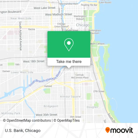 U.S. Bank map