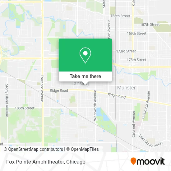 Fox Pointe Amphitheater map