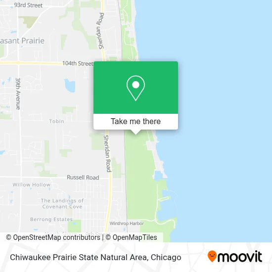 Chiwaukee Prairie State Natural Area map