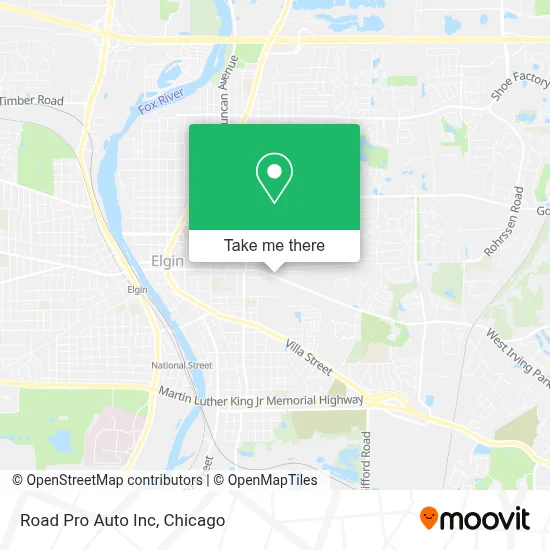 Road Pro Auto Inc map