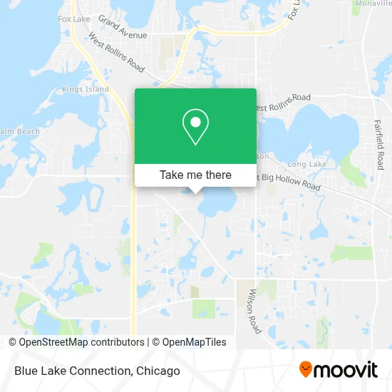 Blue Lake Connection map