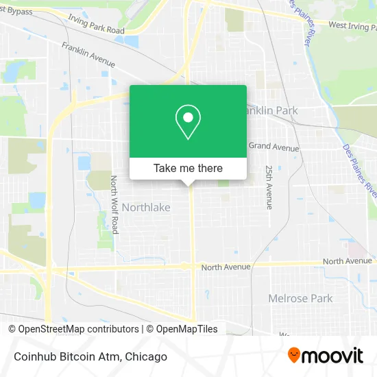 Coinhub Bitcoin Atm map