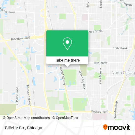 Gillette Co. map