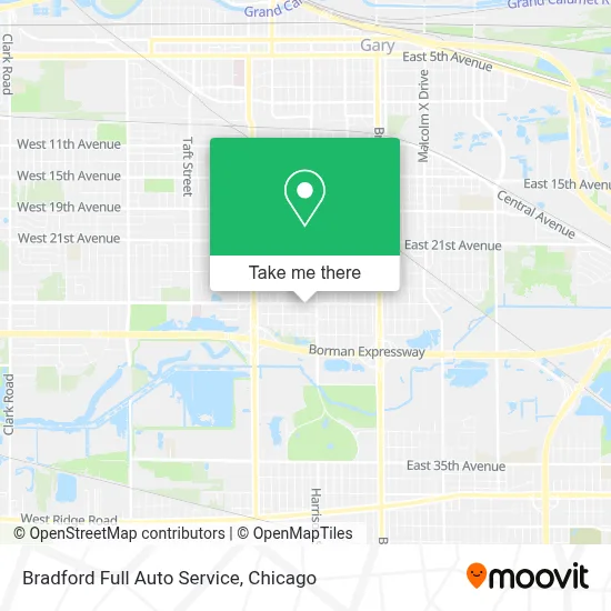 Bradford Full Auto Service map