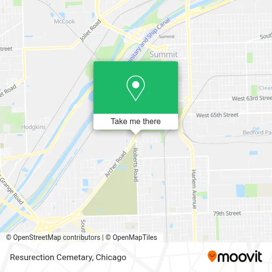 Resurection Cemetary map