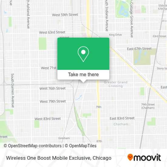 Wireless One Boost Mobile Exclusive map