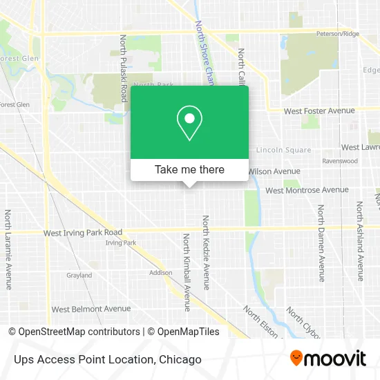 Ups Access Point Location map