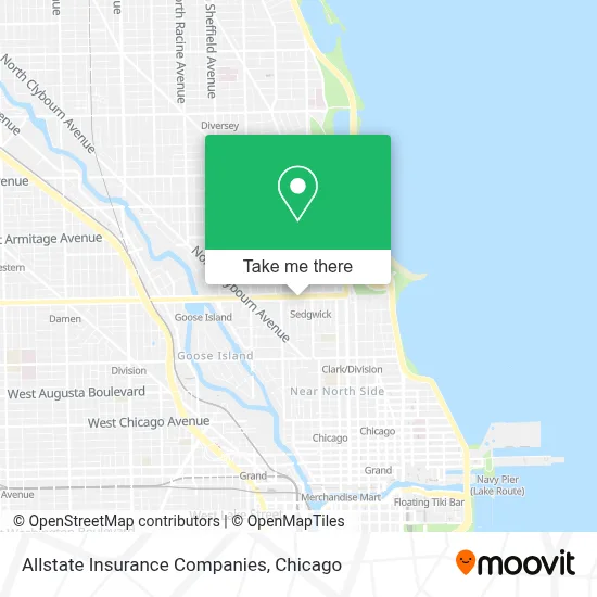 Allstate Insurance Companies map