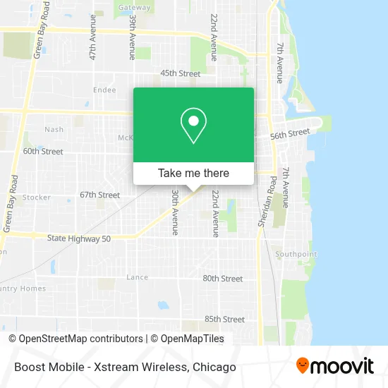 Boost Mobile - Xstream Wireless map