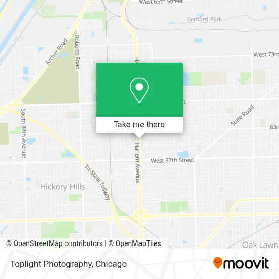 Toplight Photography map