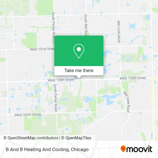 B And B Heating And Cooling map