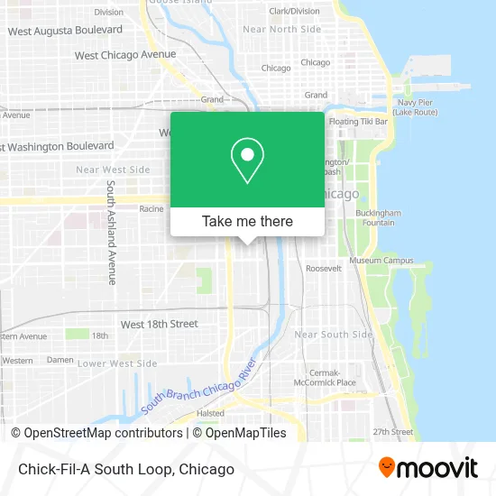 Chick-Fil-A South Loop map