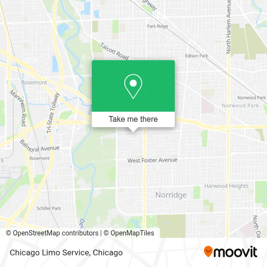 Chicago Limo Service map