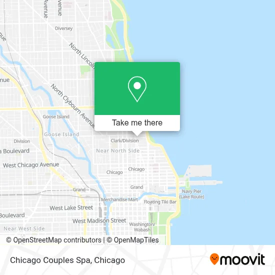 Chicago Couples Spa map
