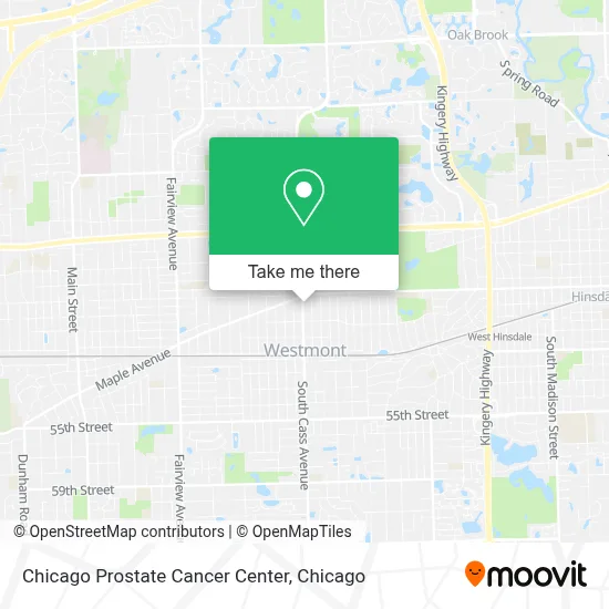Chicago Prostate Cancer Center map
