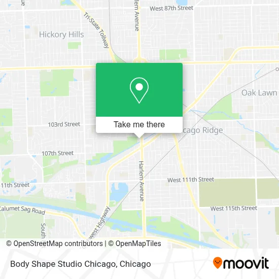 Body Shape Studio Chicago map