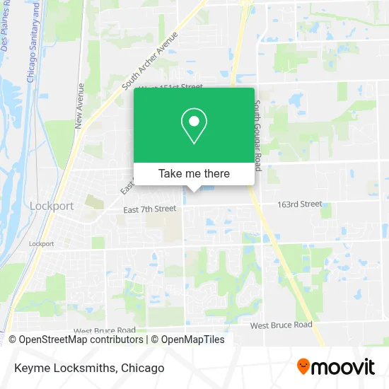 Keyme Locksmiths map