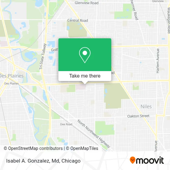 Isabel A. Gonzalez, Md map