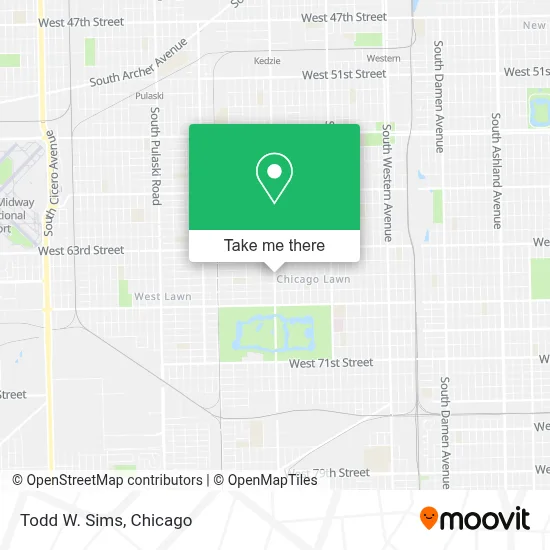 Todd W. Sims map