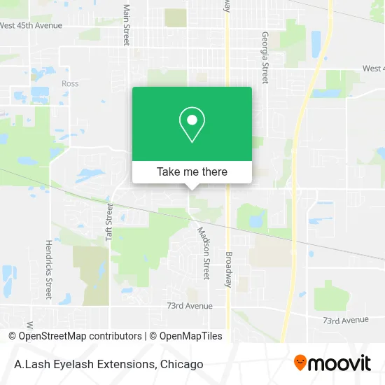 A.Lash Eyelash Extensions map
