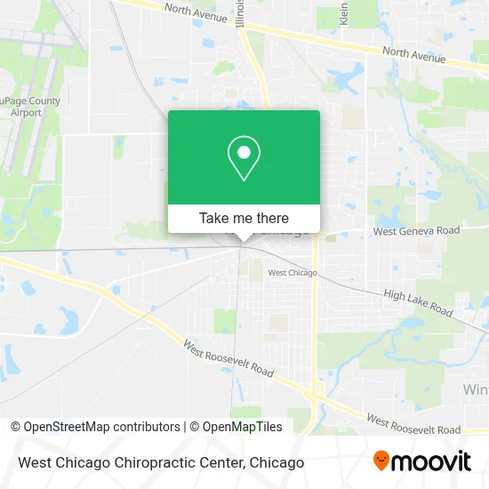 West Chicago Chiropractic Center map