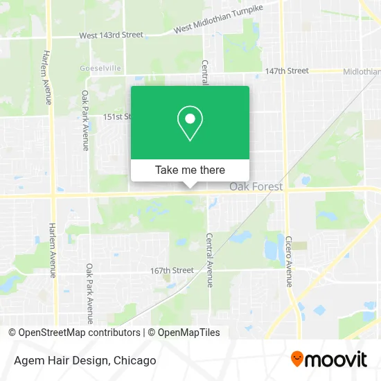 Agem Hair Design map