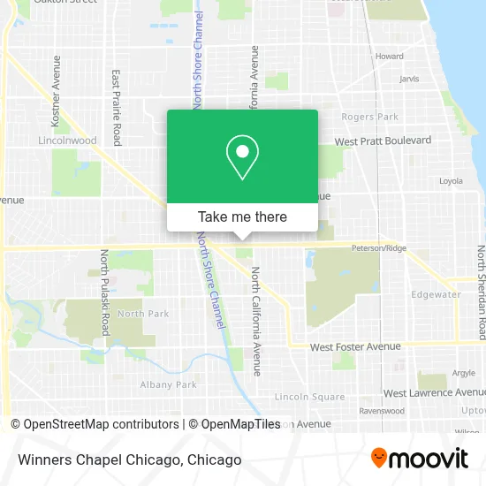 Winners Chapel Chicago map