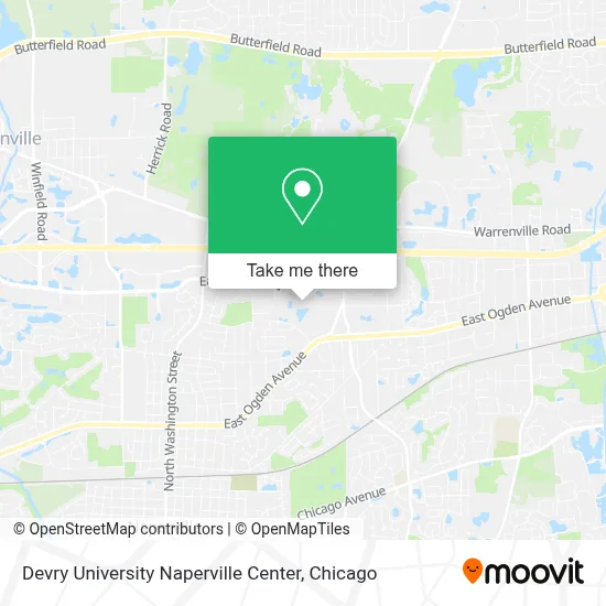 Devry University Naperville Center map