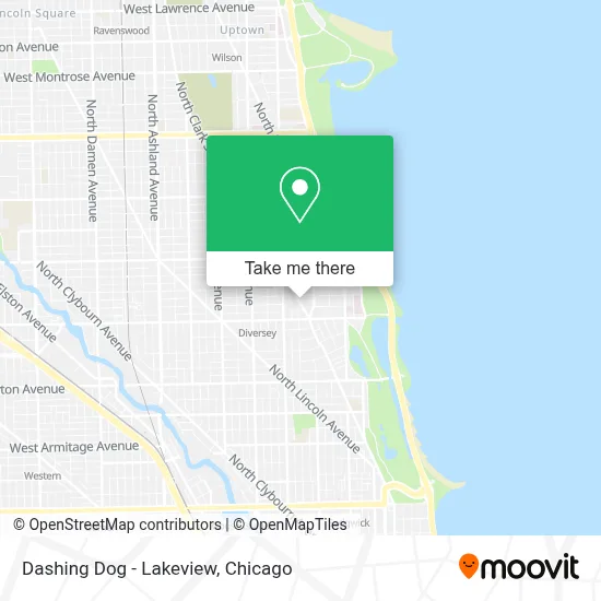 Dashing Dog - Lakeview map