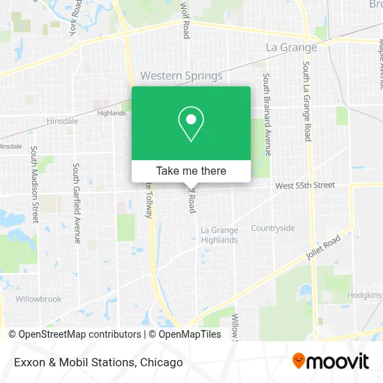 Exxon & Mobil Stations map